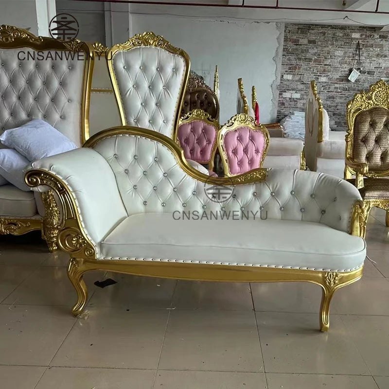 Royal Chair Luxury Wedding King's Throne Gold Hotel Chair Throne Sofa