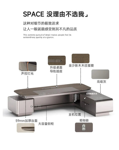 Minimalist Crafts Office Desk Storage Luxury Executive Organizers Office Desk Computer European Meuble Bureau Home Furniture