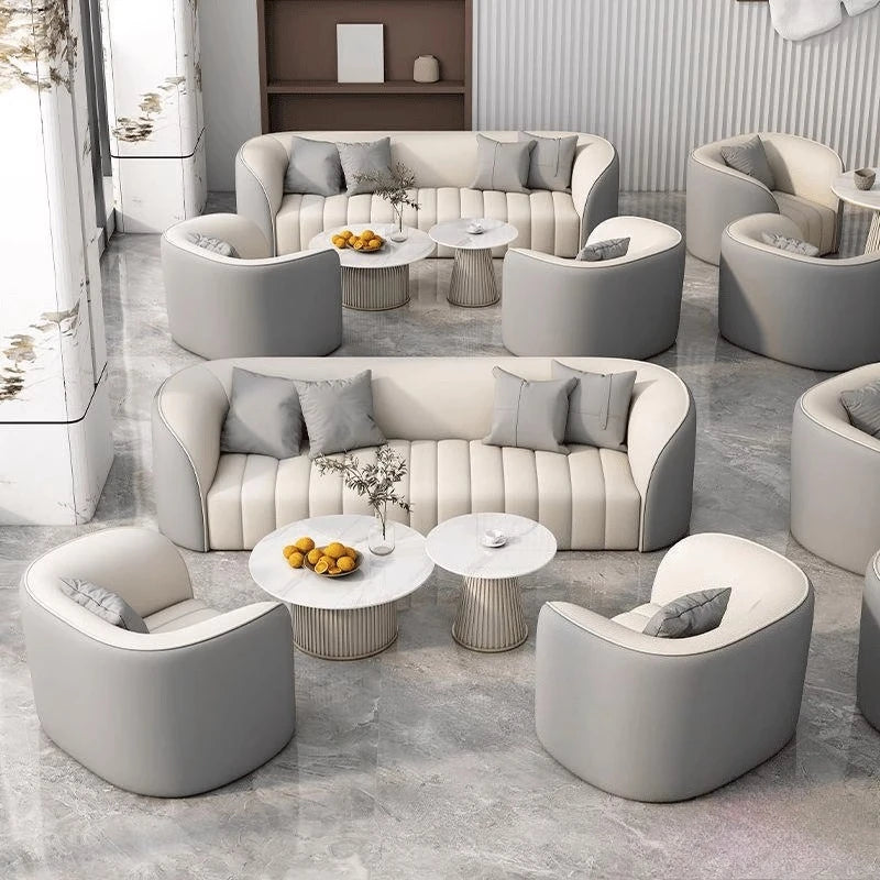 Modern Simple Sofa Designer Lounge Reception Lazy Luxury European Sofa Office Negotiation Aesthetics Divano Trendy Furniture