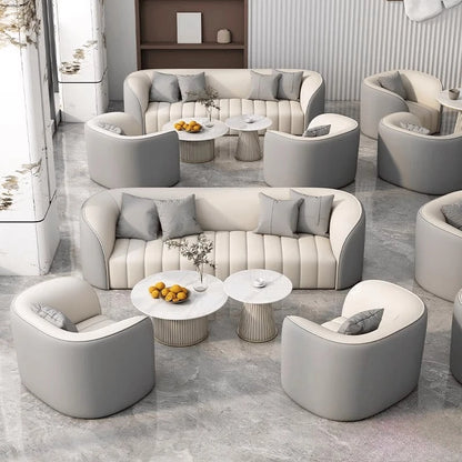 Modern Simple Sofa Designer Lounge Reception Lazy Luxury European Sofa Office Negotiation Aesthetics Divano Trendy Furniture