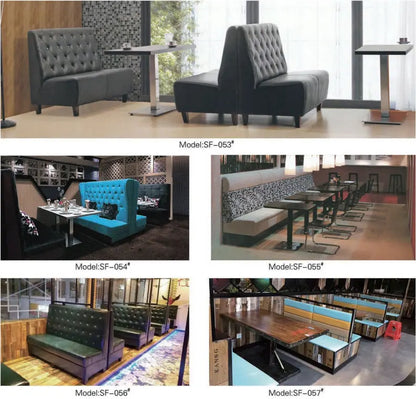 Famous Hair Salon Area Bench Hair Salon Waiting Light Luxury Stainless Steel Bar Sofa