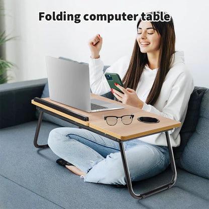 Adjustable Foldable Laptop Desk Portable Ergonomic Stand for Bed Sofa Notebook