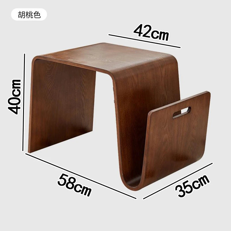 New N-Shaped Coffee Table: Nordic Creative Solid Wood Living Room Sofa Side Table, Bedroom Corner Table & Balcony Coffee Table
