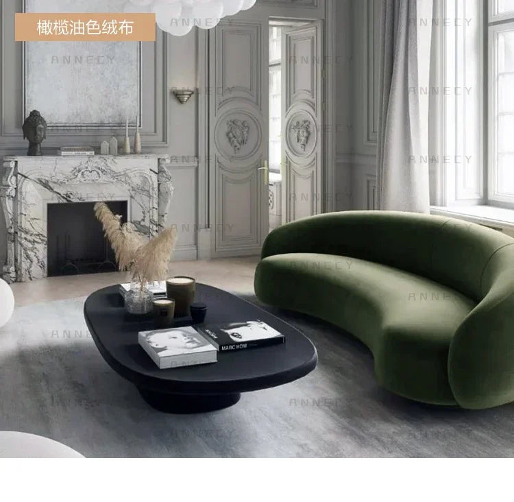 Lounge Curved Living Room Sofas Modern Luxury Nordic Sofas Floor Sofas Air Cloud Curved Designer Relaxing Wood Divano Furniture
