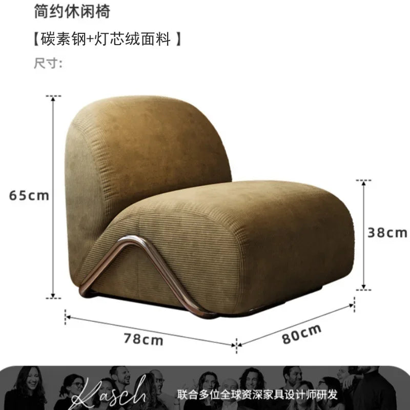 Office Fashion Living Room Sofas Personality Relax Retro Leisure Living Room Sofas Designer Simplicity Furniture Sedia Lssfy