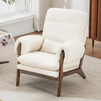 Century Modern Accent Chair,Upholstered Armchair with Solid Wood Frame amp Soft Cushion for Living Room,Reading,Bedroom,Belcony,
