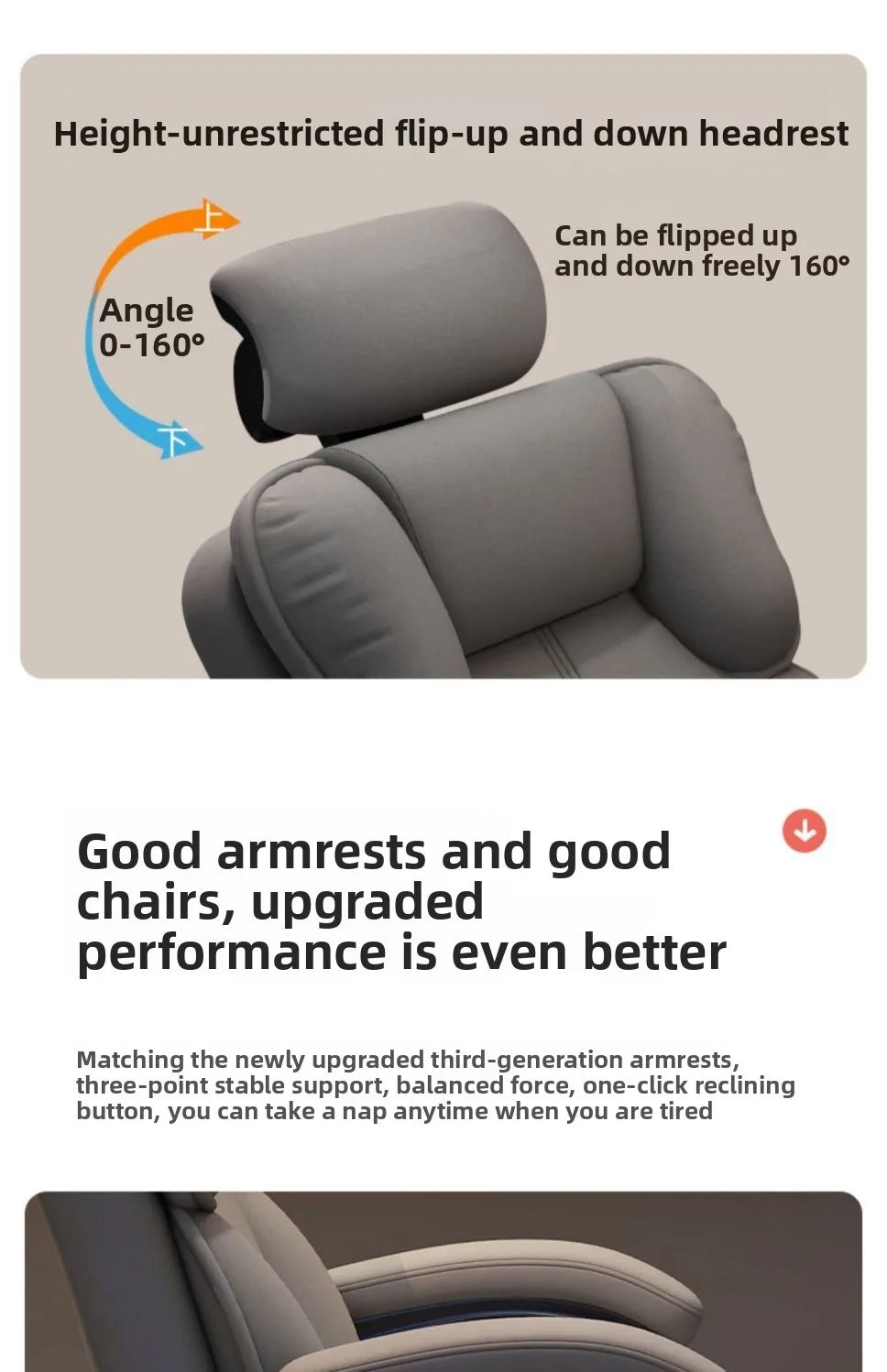 Ergonomic Computer Chair Gaming Office Chair Backrest Swivel Boss Seat Durable Desk Chair for Students Office Chair Furniture