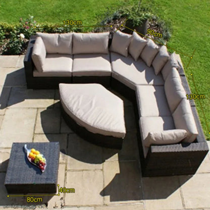 Imitation rattan sofa leisure courtyard garden sun room outdoor outdoor balcony corner waterproof