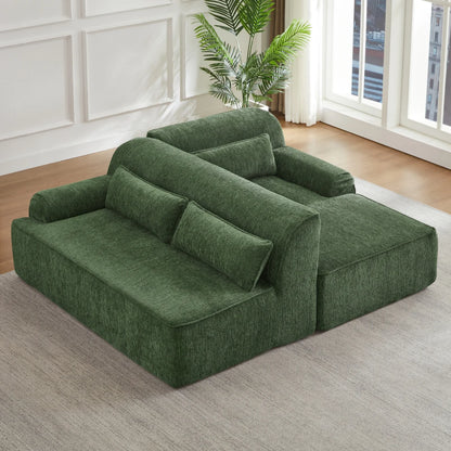 L-shaped luxury cross-section oversized sofa, simple design, living room apartment reception comfortable sofa