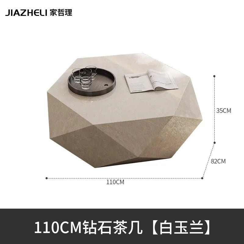 Coffee table small apartment rock slab designer atmospheric Italian living room high-end creative coffee table