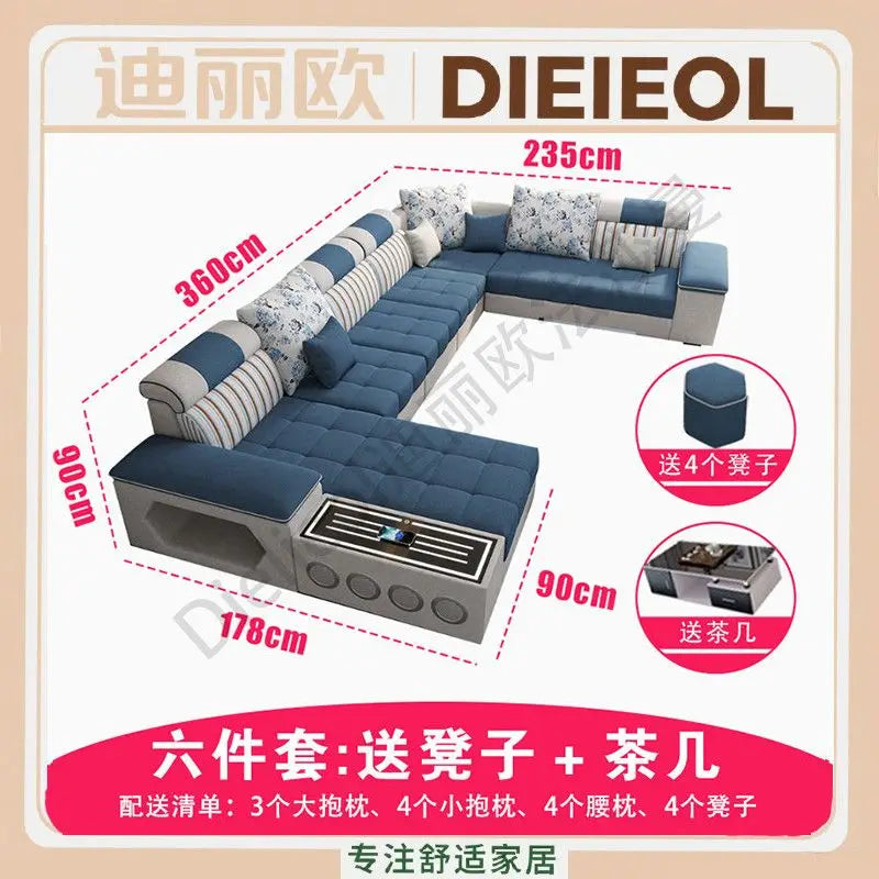 Armrest Electric Sofa Designer Storage Modern Corner Sofa Floor Comfortable Romantic Divani Da Soggiorno House Accessories