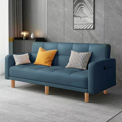 Sofa living room Small apartment rental room Folding sofa bed Single double bedroom Simple modern apartment Fabric sofa