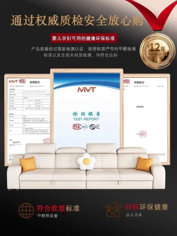 custom. [Official Genuine] Yisheng Scratch Leather Sofa Bed Dual-use Foldable Multifunctional Small Apartment Livin