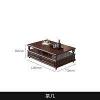 Customizable American Country Vintage Log Leather Sofa