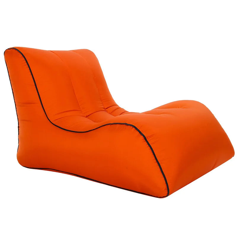 Inflatable Sofa Beach Camping Hiking Picnics Music Festivals-easy Inflation Air Chair Lounger Fabric Foldable Backyard Use