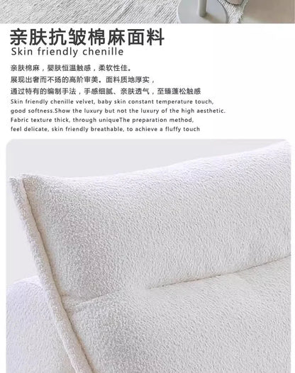 Living Room Compressed Vacuum Sofas Modern Small Apartment Fabric Living Room Sofa Cream Style Marshmallow Sofa Free Combination