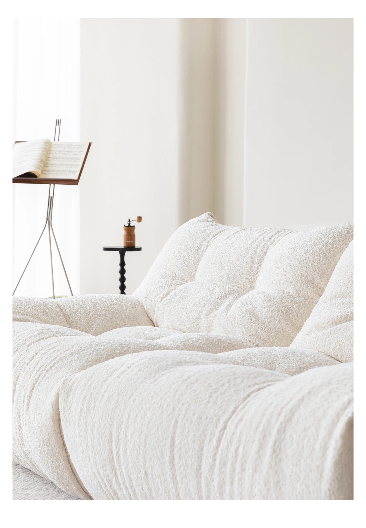 Nordic Cream Style Living Room Sofa White Square Combination Creative Design Lazy Couch Comfort Home Furniture Lounge Chair FYLS