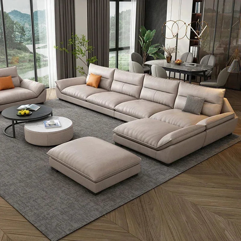High quality Modern Living Room Sofas Puffs Relaxing Design Lazy Sofa Elegant Recliner Multifunctional Accent Salon Furniture