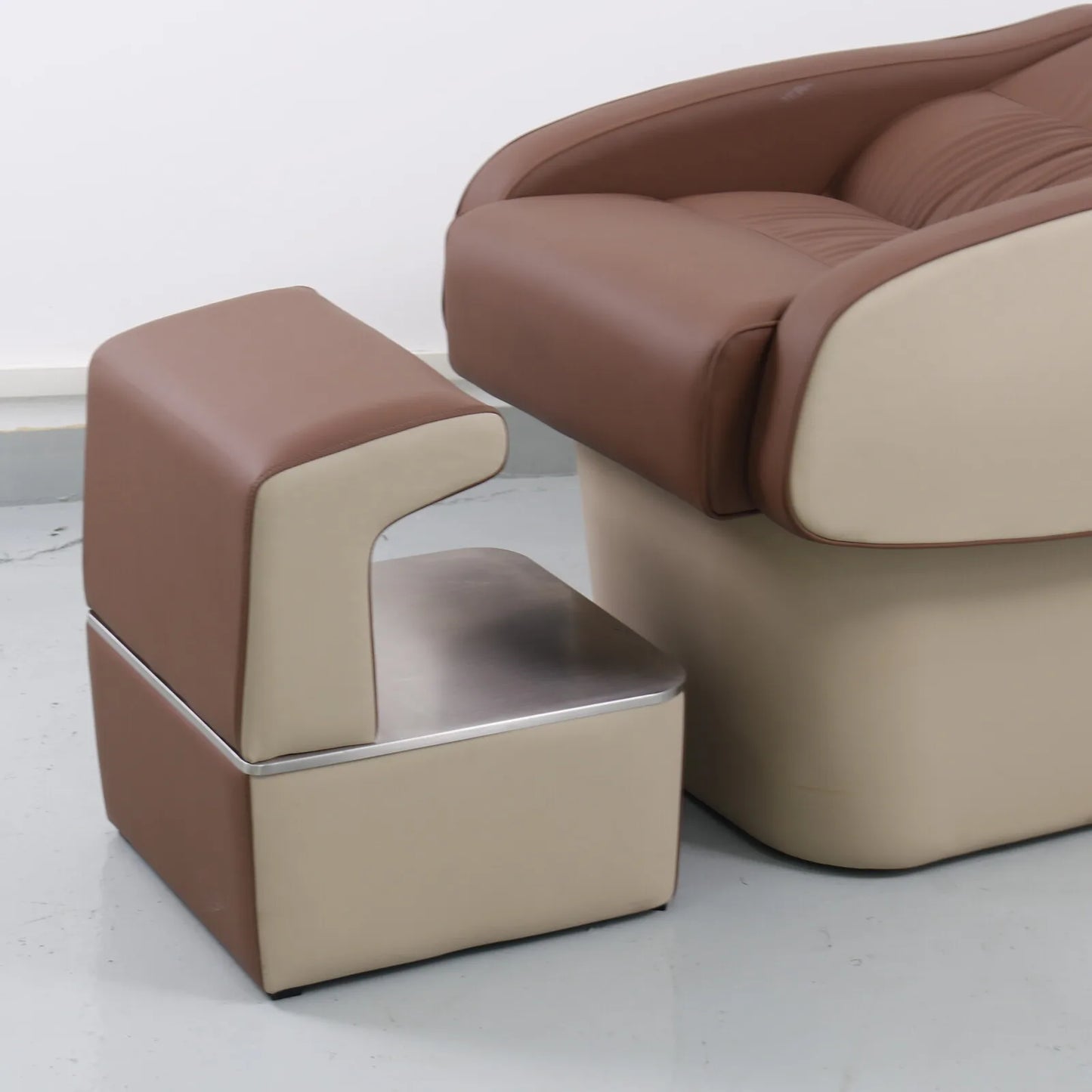 Fuying High Quality PU Leather Modern Shampoo Chair Hair Washing Bed for Beauty Salons Barber Shops Spa Bathroom Use