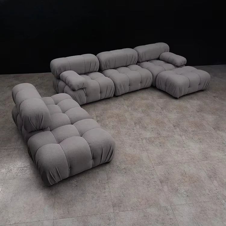 Velvet Modern Luxury Living Room Furniture Sectional Boucle Love Seat Couch Recliner Modular Set L Shape Mario Bellini Sofa