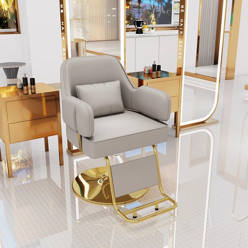 Luxury High Quality Hair Salon Haircut Chair for Beauty Salon Adjustable High Seat Barber Chair Salon