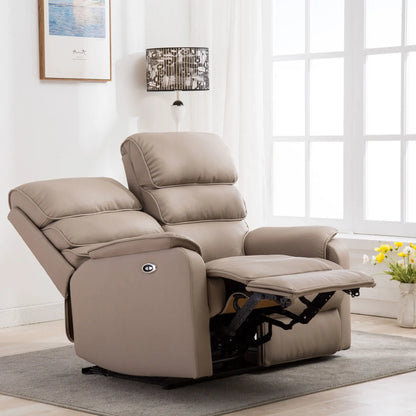 Good Quality 2 Seater Electric Recliner Leather Reclinable Modern l Shape Couch Sofa Set