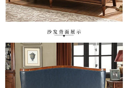 European Living Room Sofa Elegant Loveseat Wooden Modern Luxury Lounge Sofa Puffs Modular Wooden Canape Salon Furniture Home