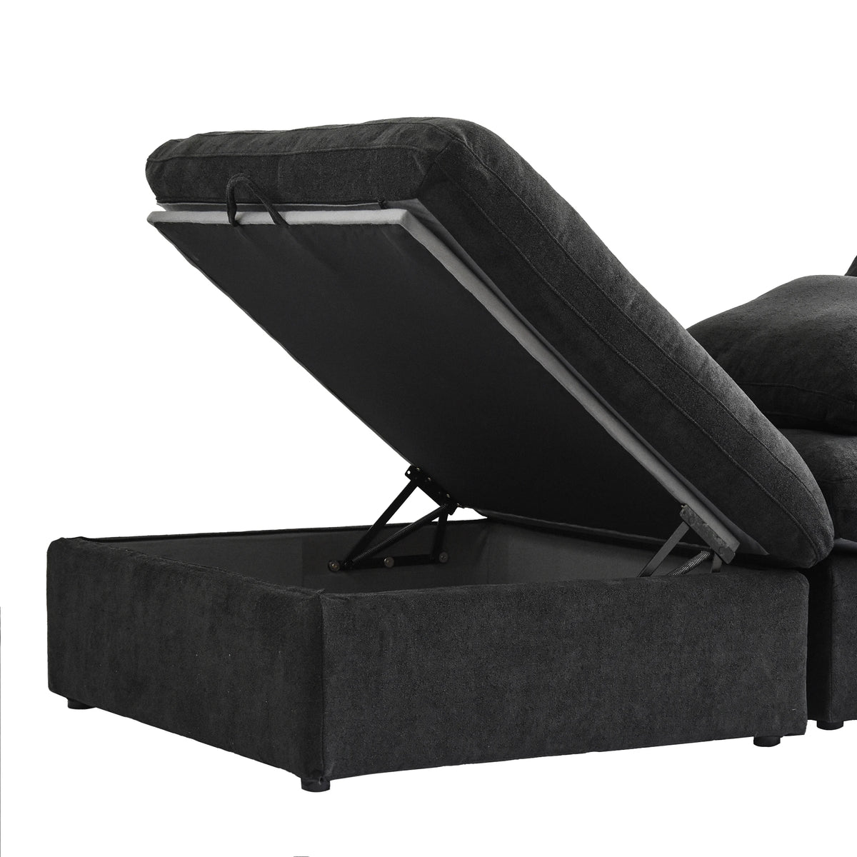 Cloud Modular Sectional Sofa with 2 Storage Ottomans 160.6
