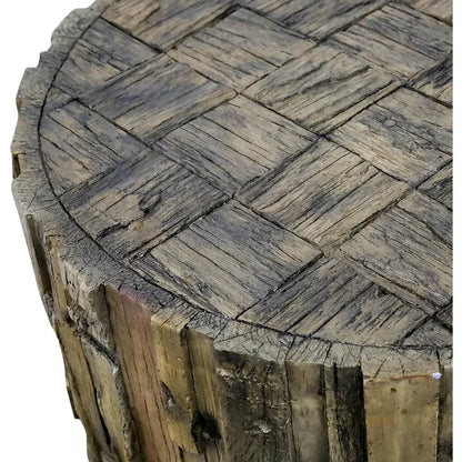 Light Luxury round Tea Table Solid Wood Living Room Small Apartment round Tea Table Creative Simple Nordic Coffee Table