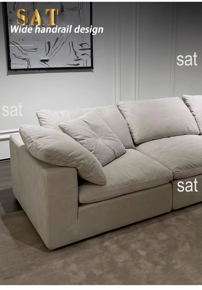 Modern design L-shaped sofa set Living room furniture combination set Modern living room white home sofa