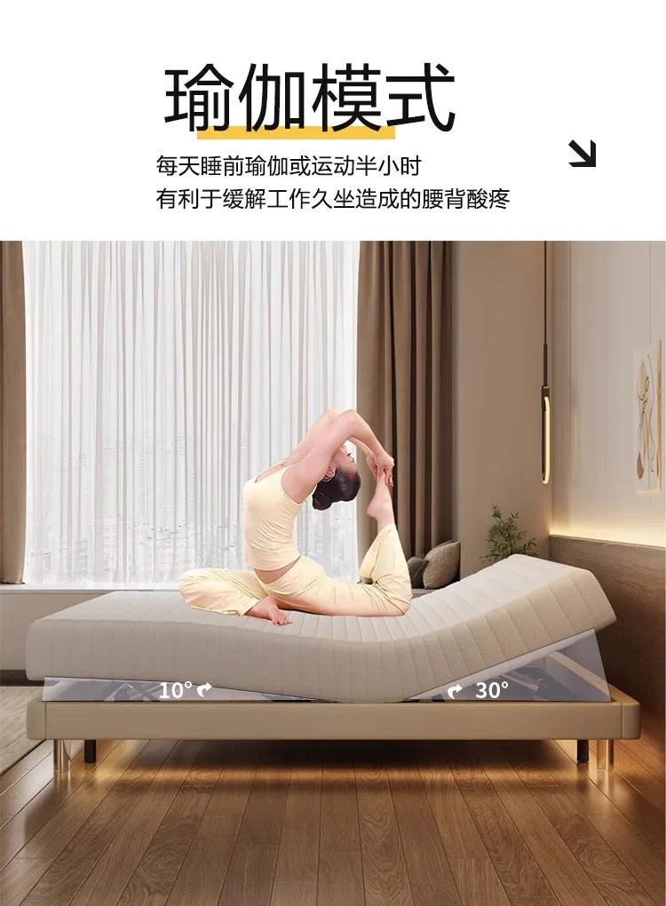 Smart Luxury Bed Modern Sofa Design Bedroom Platform Sleeping Massage Bed Platform Safe Letto Matrimoniale Office Furniture