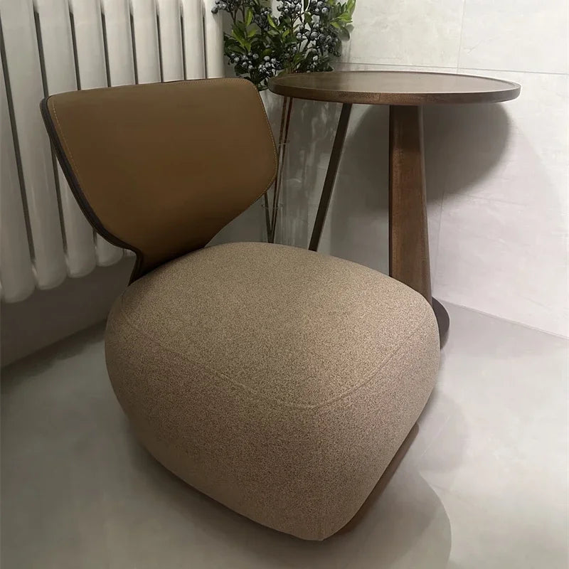 Modern Designer Leisure Living Room Chair Balcony Back Chair Living Room Furniture Nordic Luxury Small Apartment Lazy Sofa Chair