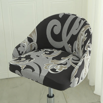 1PC Semi-Circular Universal Wear-Resistant Chair Cover Chair Cover Dust-proof Elastic Restaurant Hotel Dining Chair Cover 의자 커버
