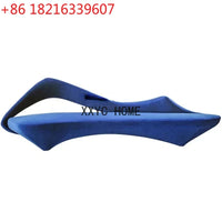 Italian Simple Fabric Leather Sofa Living Room and Sample Room Lobby Reception Arc Moon Sofa