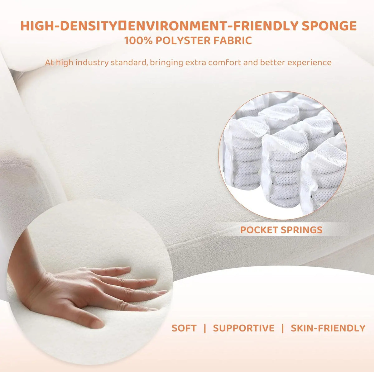 Swivel Accent Chair, Living Room Chair Upholstered 360° Swivel Chair Modern Reading Armchair for Bedroom/Office/Nursery,