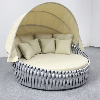 Garden Rope Outdoor Garden Furniture Lounge Daybed Sofa Outdoor Sunbed