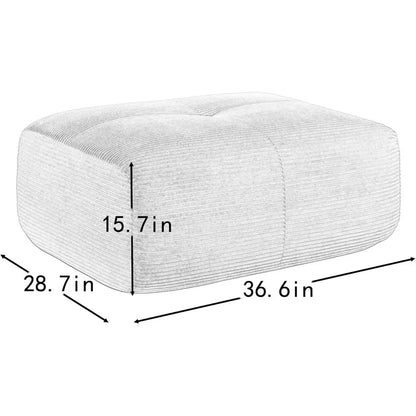 Pink Ottoman for  Sectional Soa, Corduroy Deep Seat or Oversized Compred BonelSectional Couches or Living Room Bedroom ,only  Ottoman