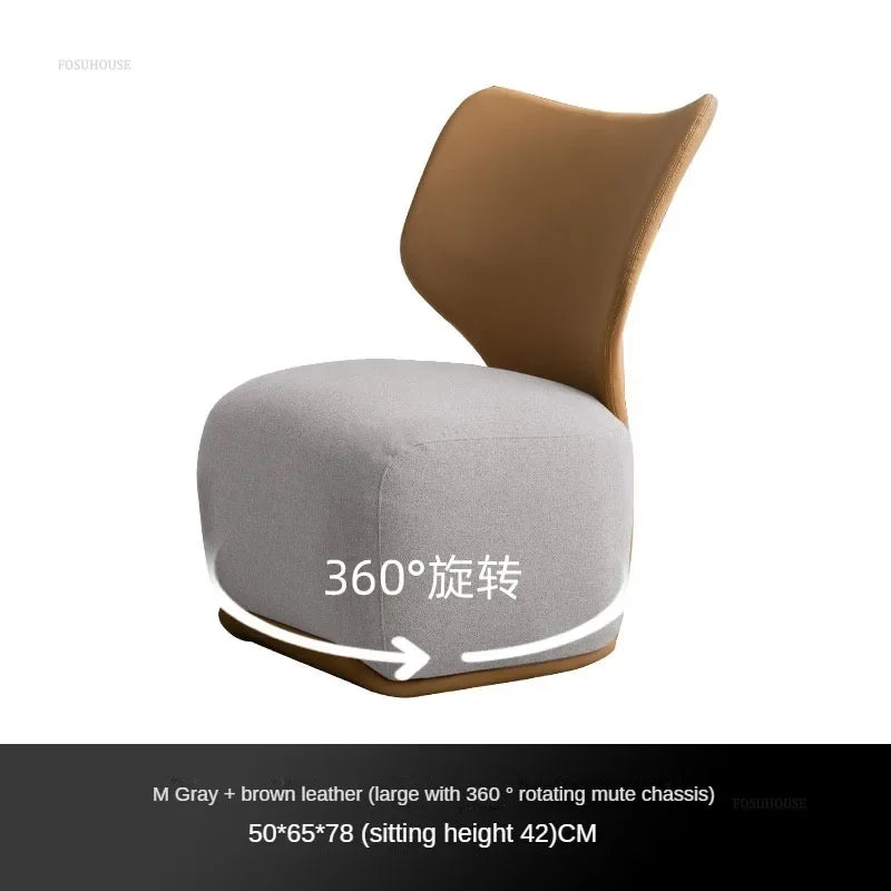 Modern Designer Leisure Living Room Chair Balcony Back Chair Living Room Furniture Nordic Luxury Small Apartment Lazy Sofa Chair