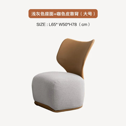 Luxury Fabric Living Room Chair Coffee Shop Living Room Lounges Chair Bedroom Sofa Furniture Low Stool Balcony Leisure Chair t
