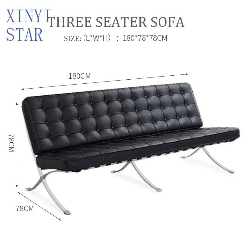 Comfortable Ergonomic Living Room Chair with Genuine Leather Backrest for Study, Cafe, and Gaming Use