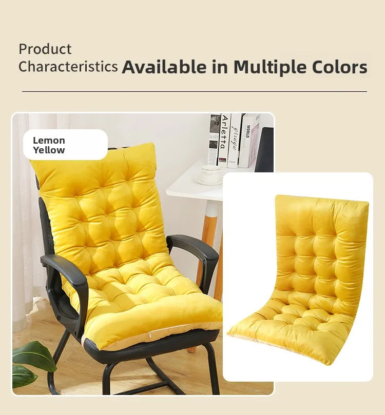 Thickened Office Chair Pad Modern Simple Style Four Seasons Universal Office Chair Cushion Sofa Backrest Pad for Rocking Chair