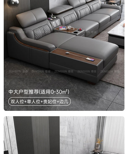 Genuine Leather Modern Sofas Luxury Recliner Comfortable Relax Armchairs Sofas Bedrooms Lazy Sillas Para Sala De Estar Furniture