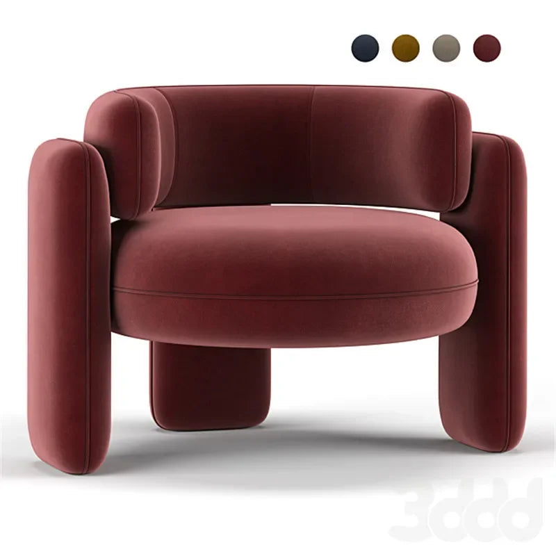 Nordic Minimalist Single Sofa Chair Modern Fashion Living Room Bedroom Leisure Chair Designer Creative Special-shaped Lazy Chair