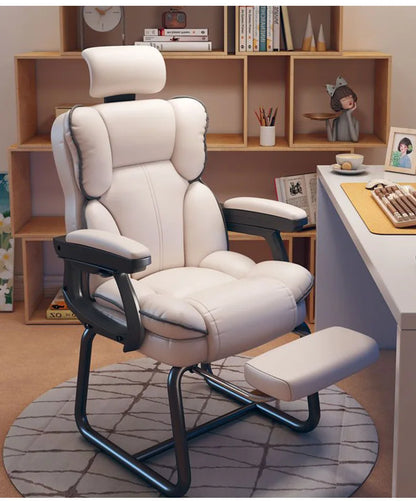 Ergonomic Bow Shape Computer Chair Home Office Dorm Recliner Comfortable Long Hours Support Gaming Chair Usability Furniture