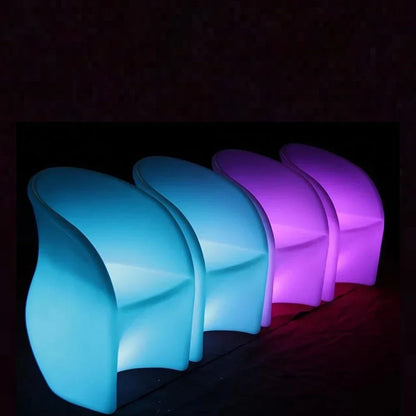 'illuminated lighting led furniture led sofa rechargeable outdoor Commercial Bar Furniture led chair