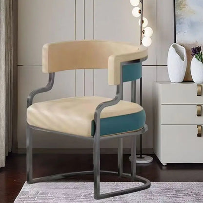 Modern Light Luxury Accent Chair Premium Dining Chair for Salon Reception Office Conference Hotel Lounge Makeup Nail Studio