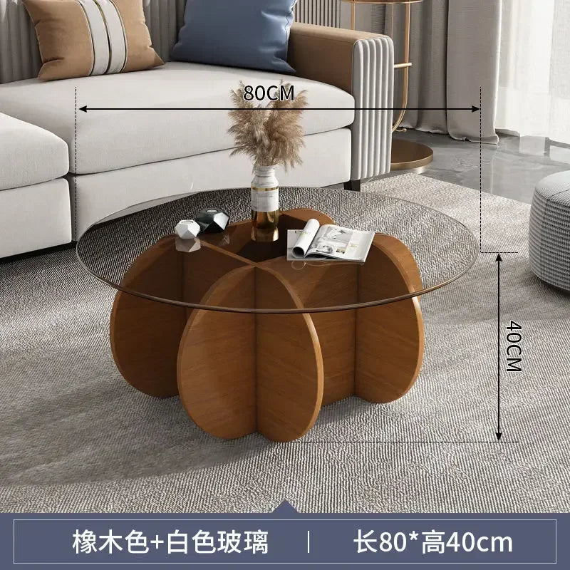 Unique Display Coffee Table Clear Ornaments Aesthetic Minimalist Coffee Table Luxury Design Mesa Centro Salon Home Furniture
