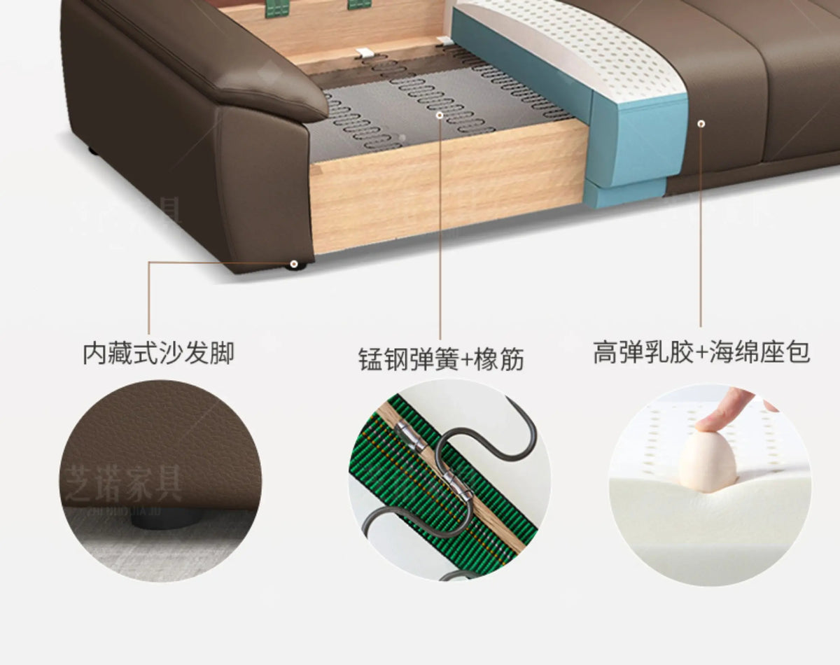 Recliner Loveseat Sofa Office Chair Compressed Cloud Couch Leather Sectional Sofa Bed Folding Modern Divani Sottovuoto Furniture