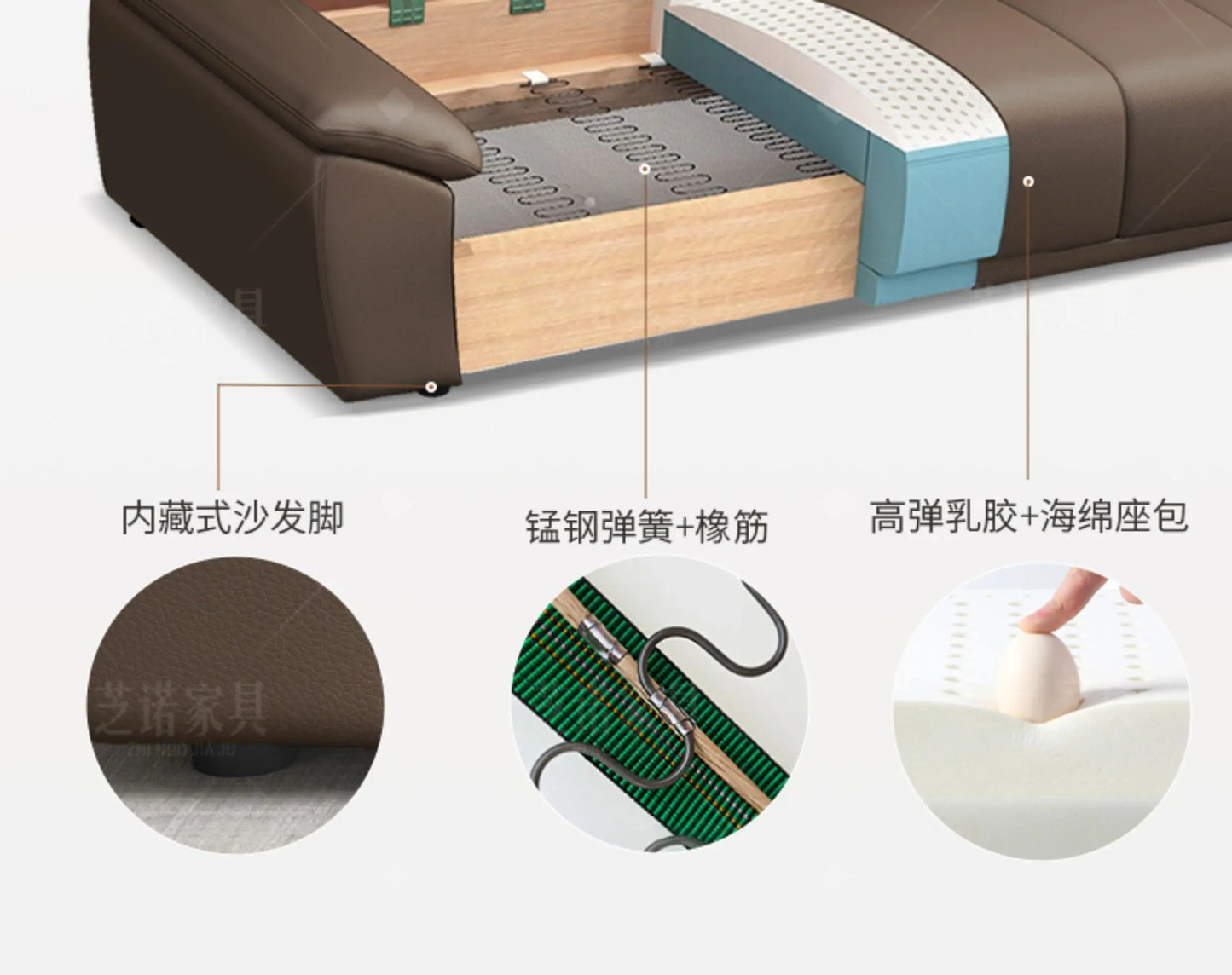 Recliner Loveseat Sofa Office Chair Compressed Cloud Couch Leather Sectional Sofa Bed Folding Modern Divani Sottovuoto Furniture