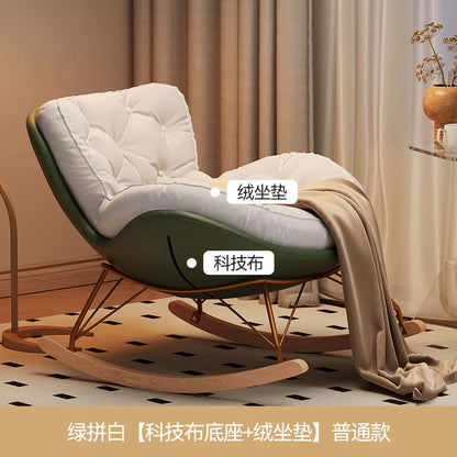 Luxury Modern Nonslip Chair Home Salon Nordic Rocking Living Room Chairs Recliner Bedroom Reading Fotele Do Salonu Decorative